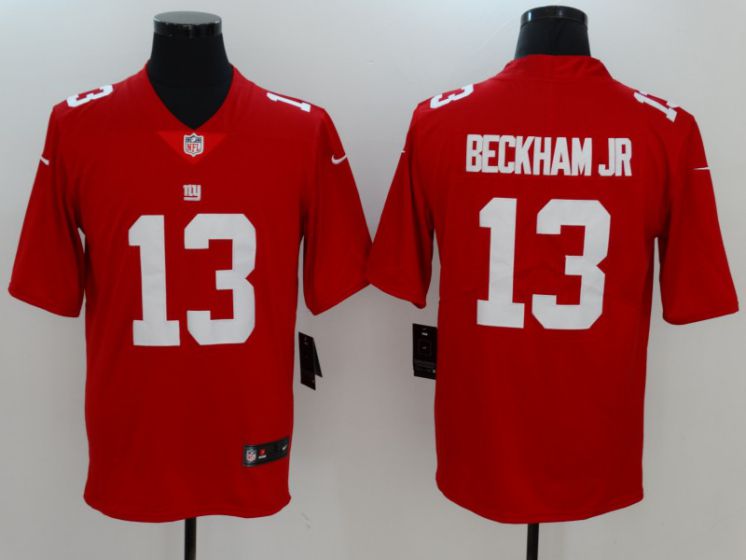 Men New York Giants 13 Beckham jr Red Nike Vapor Untouchable Limited NFL Jerseys